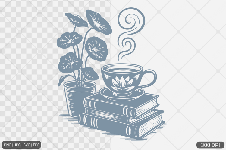 Floral Book PNG SVG | Book with Flowers