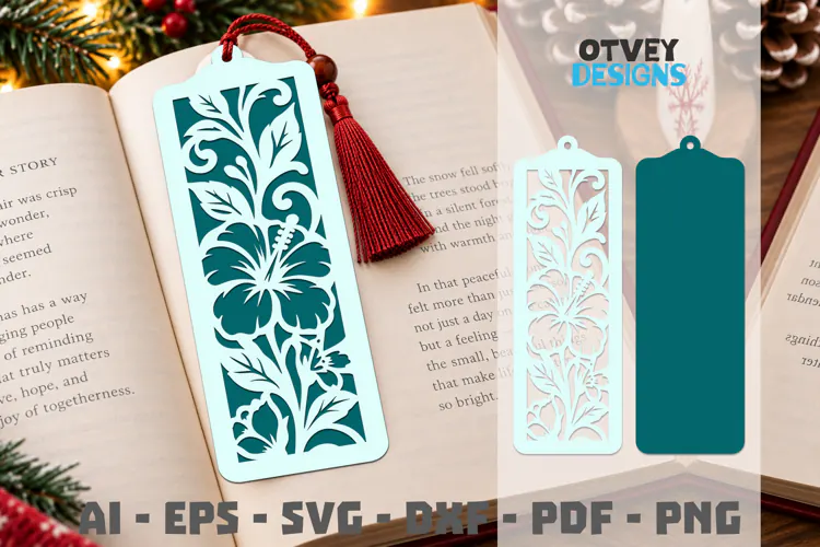Floral Bookmark Papercut