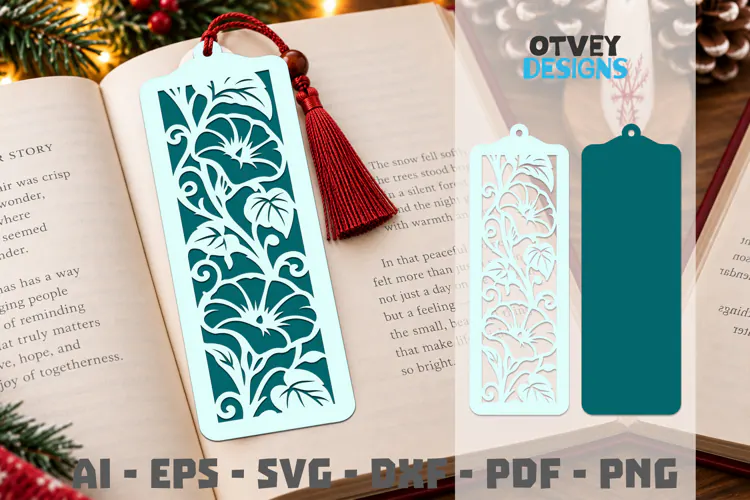 Floral Bookmark Papercut