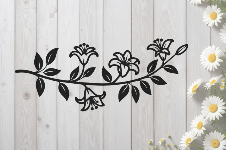 Floral Bouquet Lilies SVG