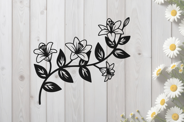 Lily Branch SVG