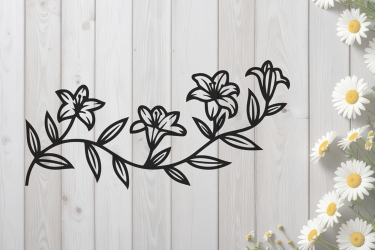Floral Arrangement Lilies SVG