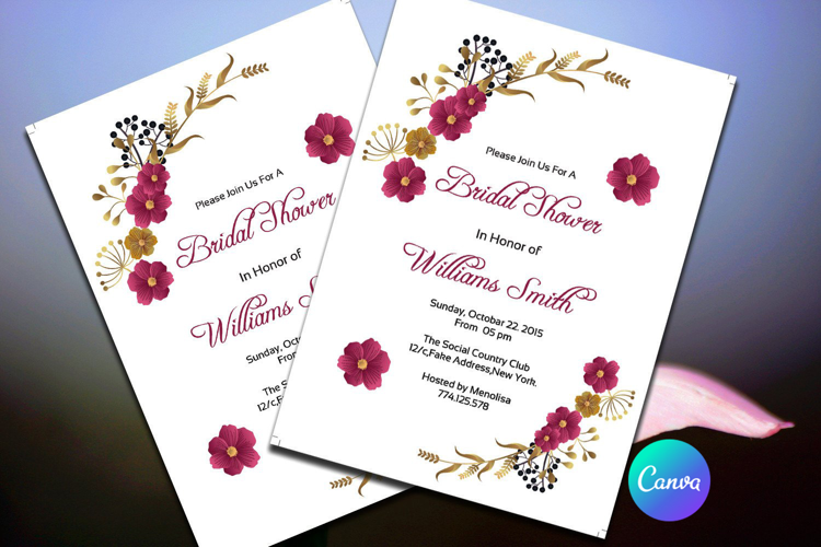Floral Bridal Shower Invitation