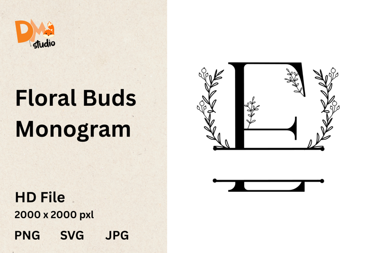 Floral Buds Monogram