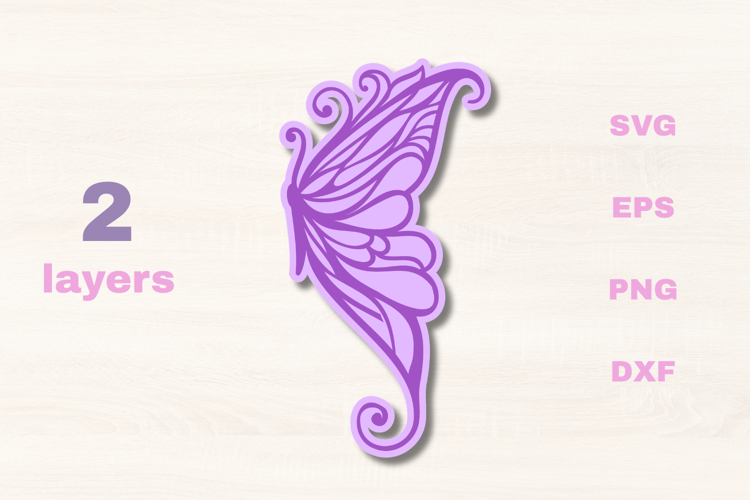 Layered Butterfly celestial SVG
