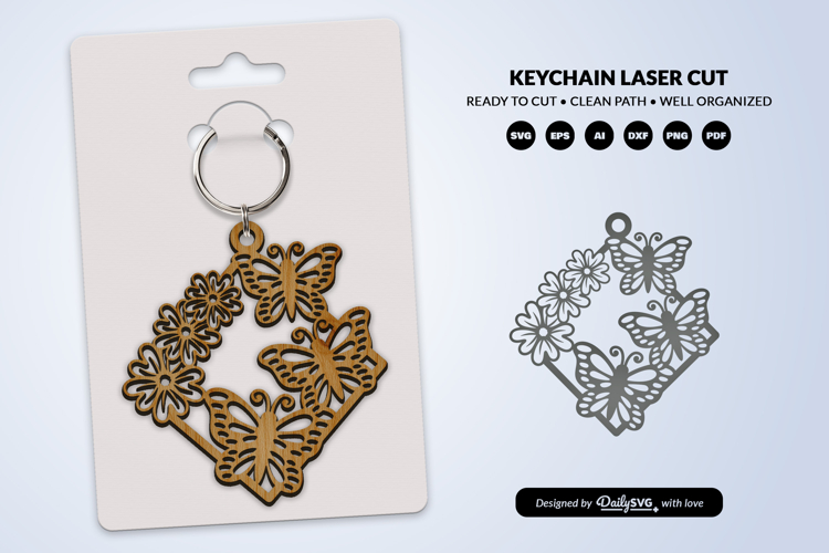 Acrylic Keychain Svg