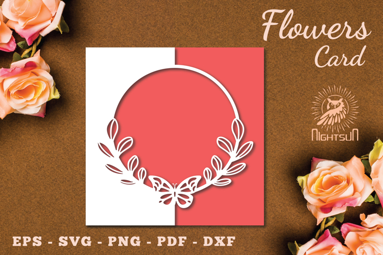 Butterfly Card Svg Image 24