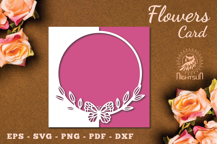 Butterfly Card Svg Image 23