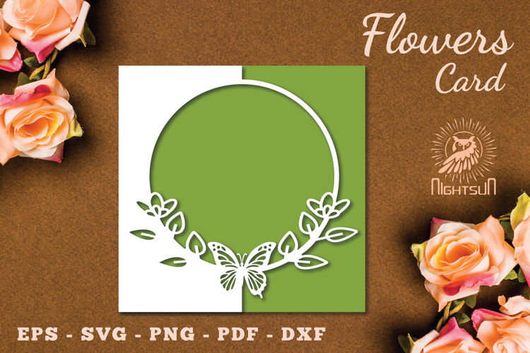 Butterfly Card Svg Image 22