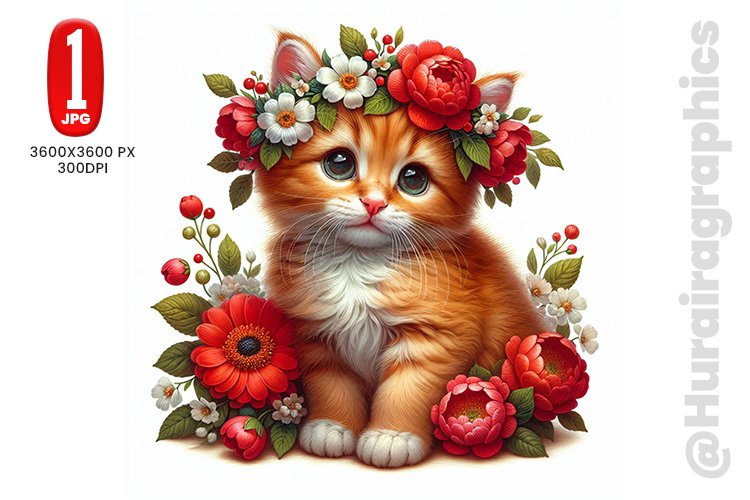 Cute Cat Clipart Image 12
