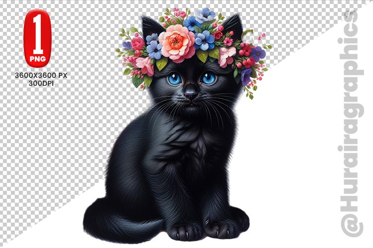Cute Cat Clipart Image 15