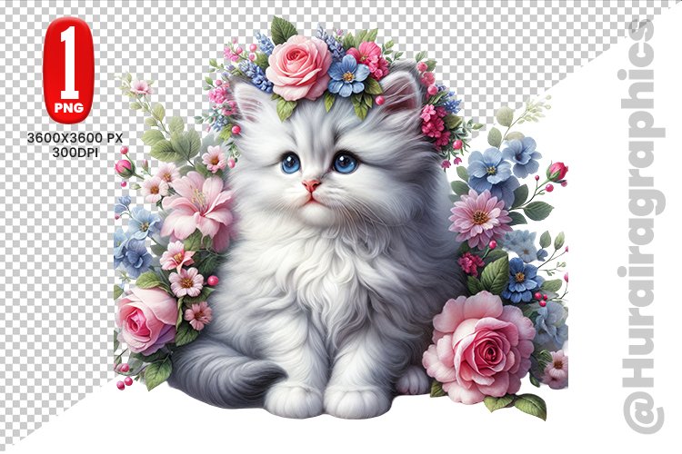 Cute Cat Clipart Image 14