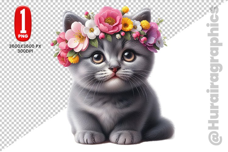 Cute Cat Clipart Image 3