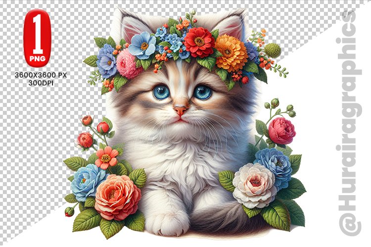 Cute Cat Clipart Image 12