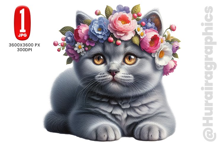 Cute Cat Clipart Image 6