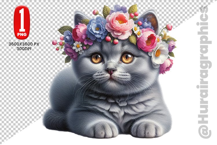 Cute Cat Clipart Image 15