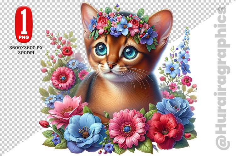 Cute Cat Clipart Image 6