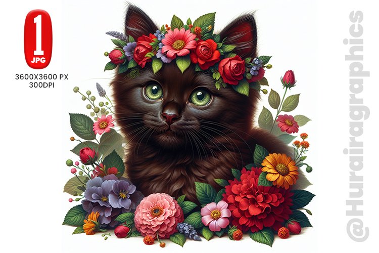 Cute Cat Clipart Image 4