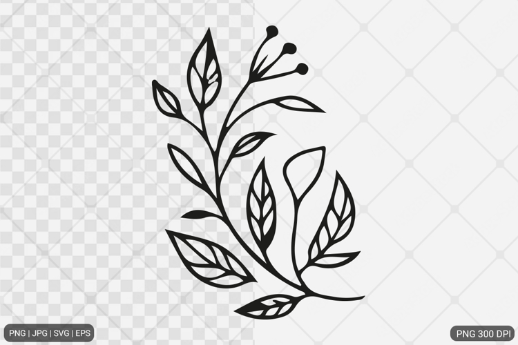 Floral Design SVG PNG