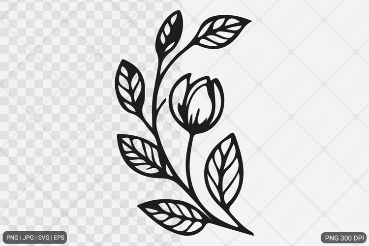 Floral Design SVG PNG