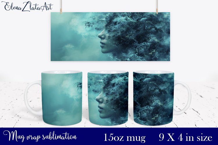 Beach girl mug sublimation | Summer mug design