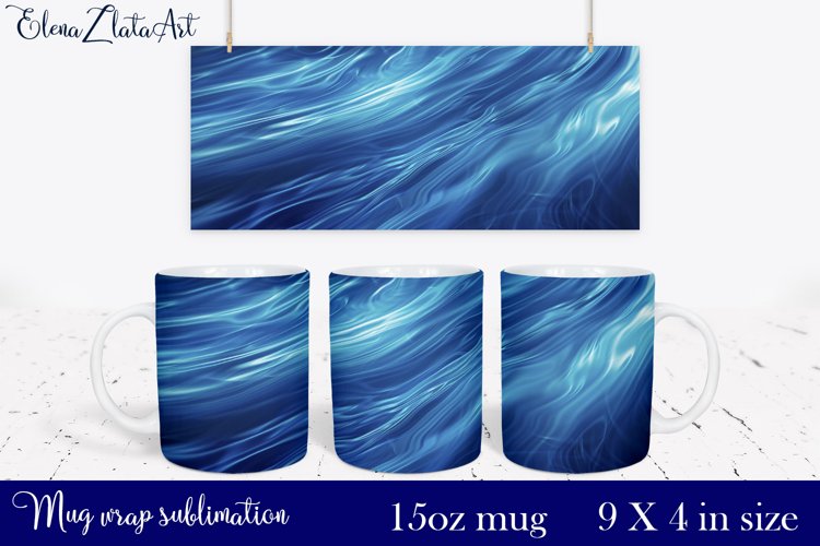 Sublimation mug design Mountain landscape 15 oz example image 1