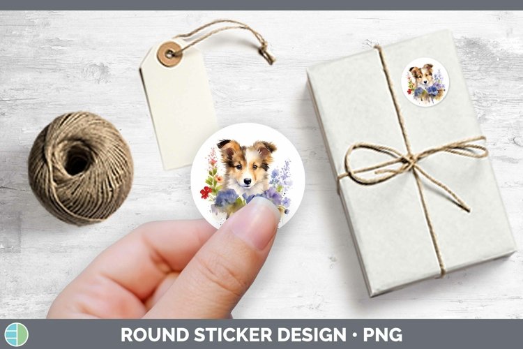 GorgeousFloral Dog Stickers design.