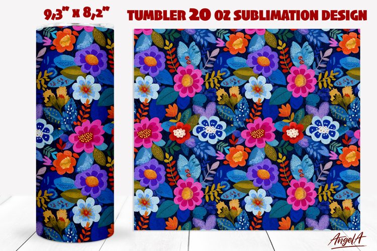 20 Oz Sublimation Tumbler Wrap Image 5