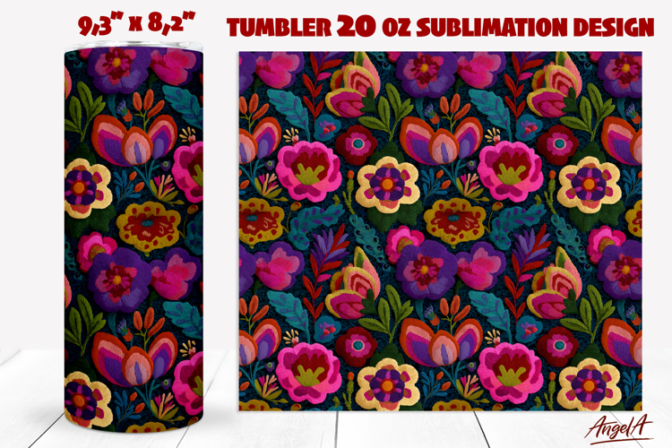 20 Oz Sublimation Tumbler Wrap Image 5