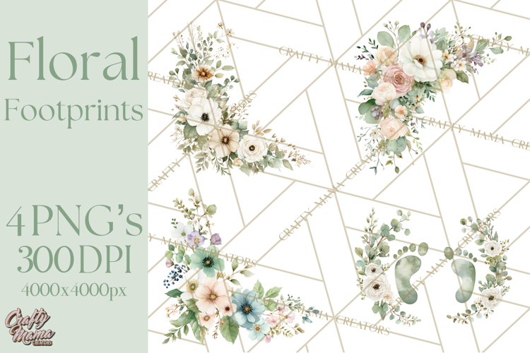 Baby Footprints Clipart Image 11