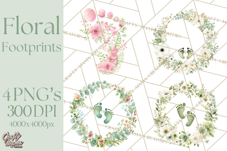 Baby Footprints Clipart Image 17
