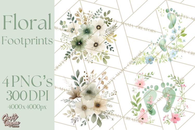 Baby Footprints Clipart Image 7