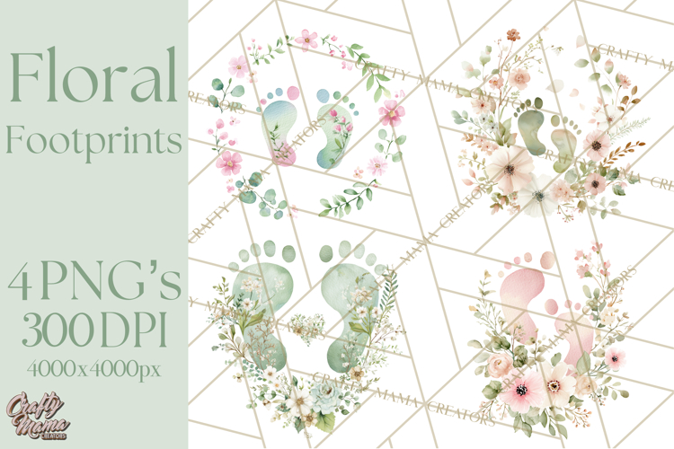 Baby Footprints Clipart Image 8