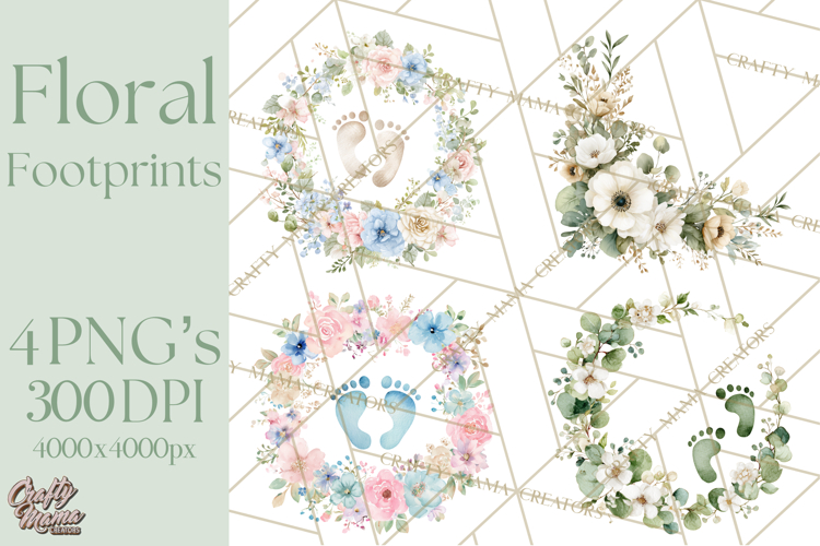 Baby Footprints Clipart Image 10