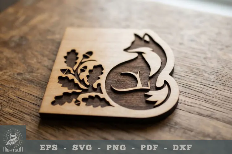 Floral Fox Lasercut Corner 2
