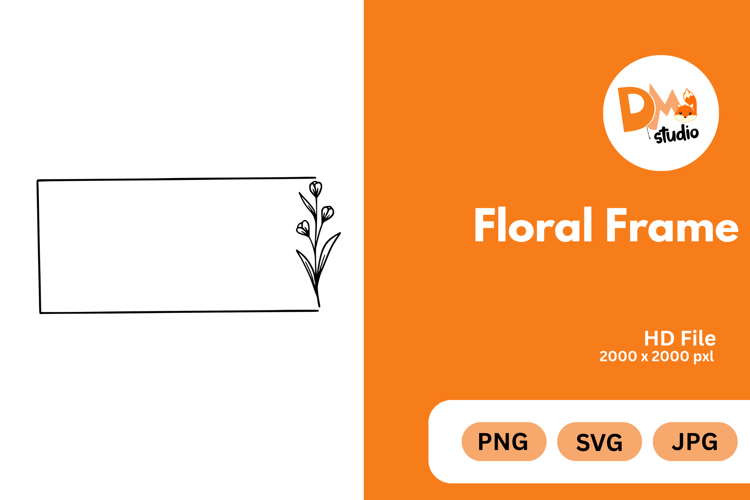 Flower Border Clipart Image 4