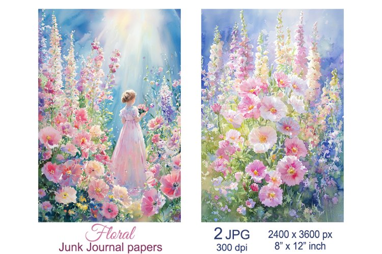 Pink Flowers Clipart Image 8