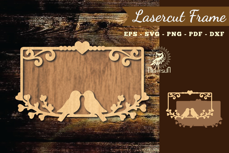 Floral Heart Lasercut Frame SVG