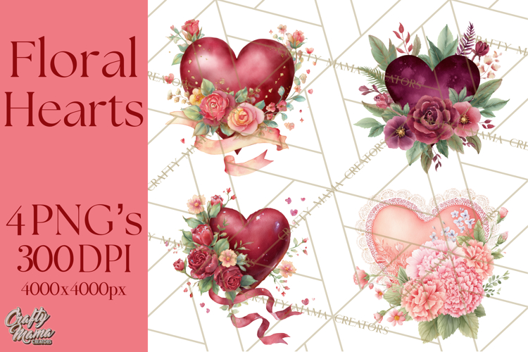 Valentine Hearts Clipart Image 9