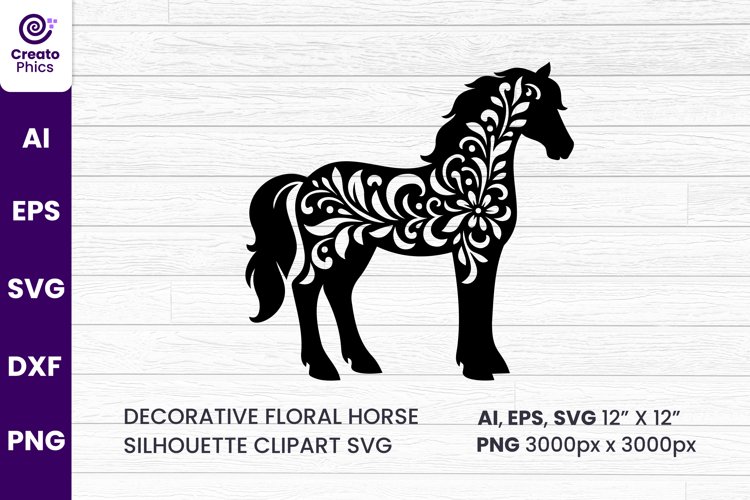 Silhouette Horse Clipart Image 4