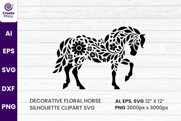 Silhouette Horse Clipart Image 3