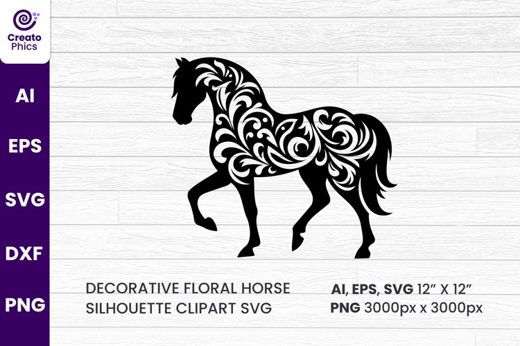 Silhouette Horse Clipart Image 2