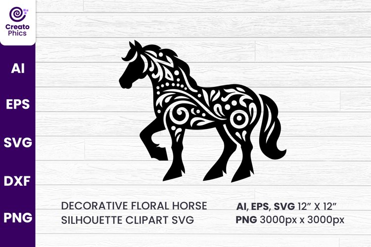 Silhouette Horse Clipart Image 7
