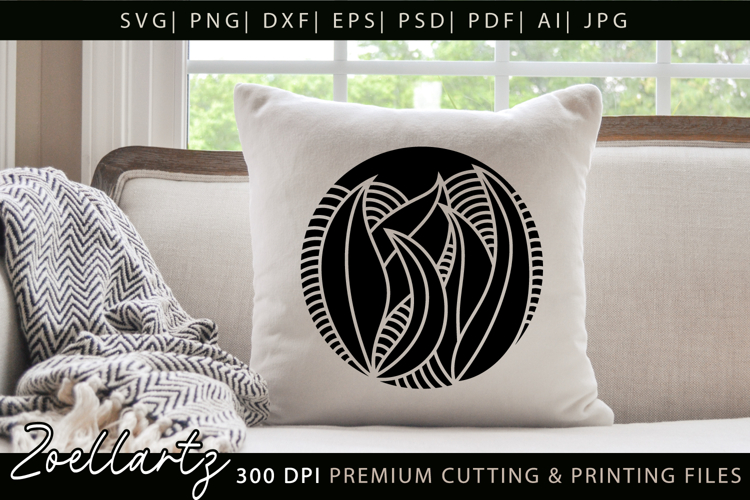 Floral Illustration Abstract Floral SVG Zentangle T-shirt