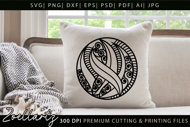 Floral Illustration Abstract Floral SVG Zentangle T-shirt