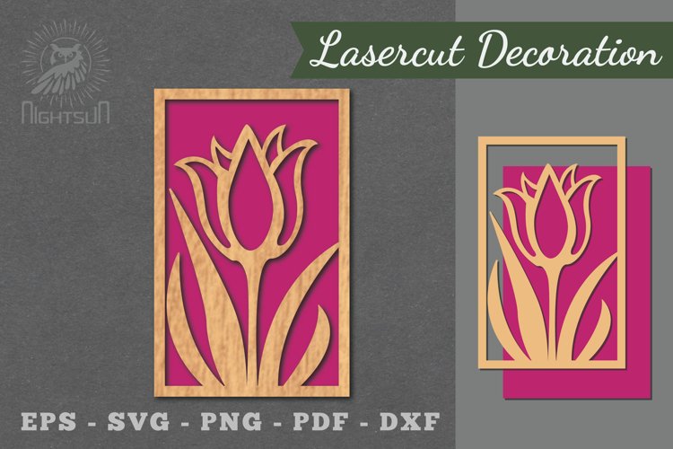 Floral Laser Cut Wall Decor