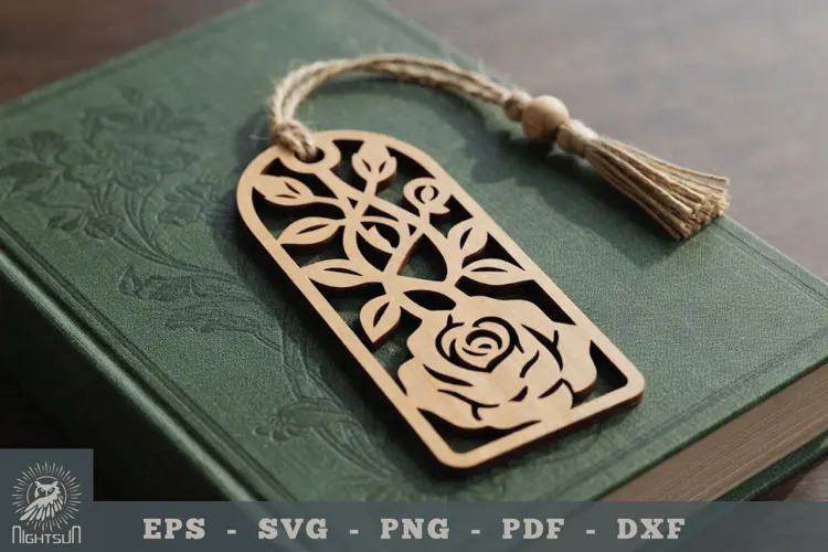 Floral Lasercut Bookmark 1