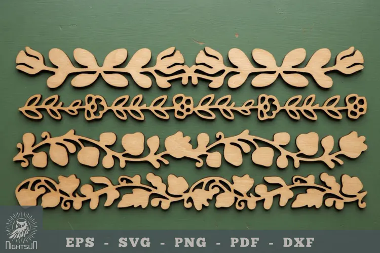 Floral Lasercut Border