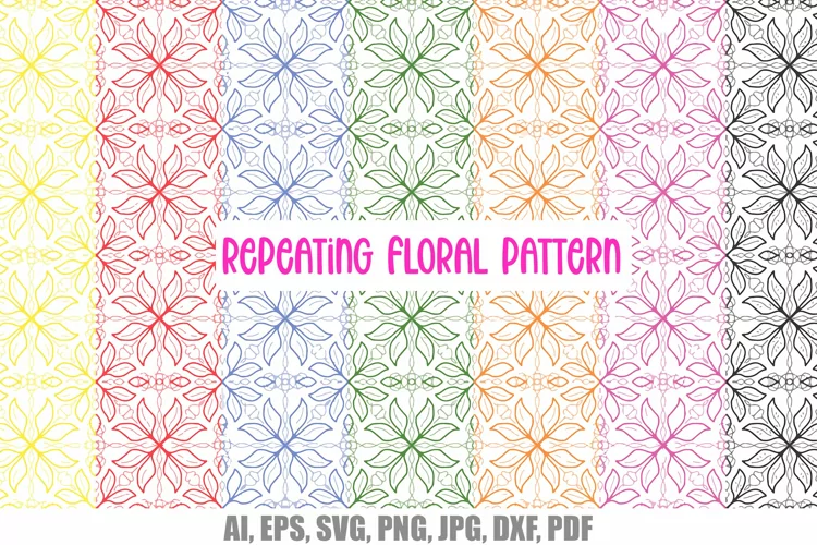 Floral Wallpaper Repeating Pattern Paper 9 Colours