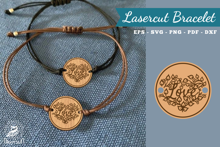 Floral Love Lasercut Bracelet